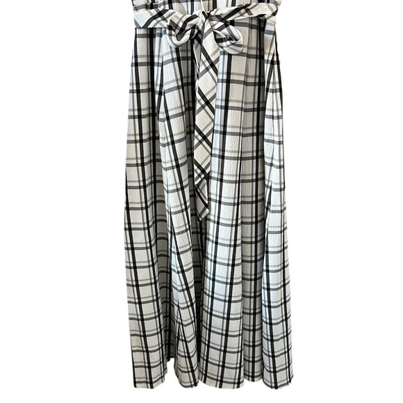 Calvin Klein NEW Gauze Windowpane Short Sleeve Shirtdress Size 10 - Picture 6 of 16